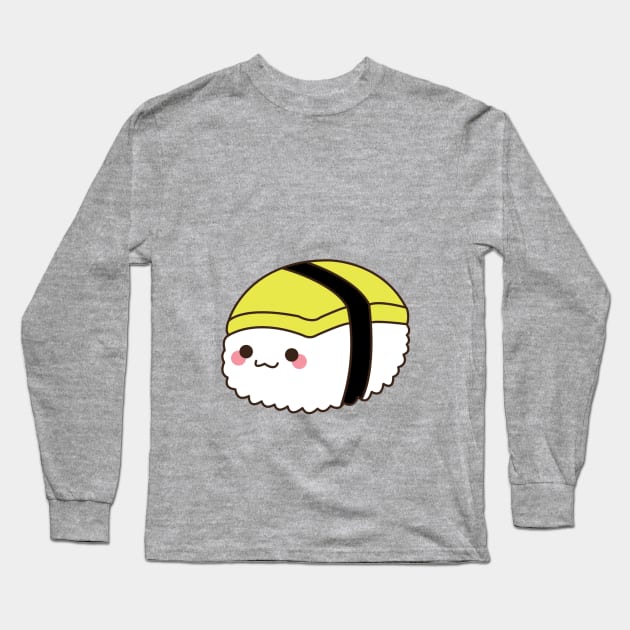 Tamago Sushi Long Sleeve T-Shirt by mintcorner